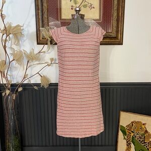 Nau Kanab Organic Hemp & Cotton outdoor Sustainable Stripe Dress XS 💚🎀